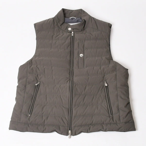 Brunello Cucinelli ブルネロ クチネリ キルティング Down Vest ダウンベスト グレー MM4591607 美品 中古 4b014184