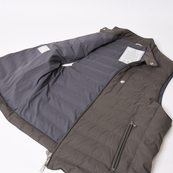 Brunello Cucinelli ブルネロ クチネリ キルティング Down Vest ダウンベスト グレー MM4591607 美品 中古 4b014184