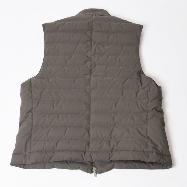 Brunello Cucinelli ブルネロ クチネリ キルティング Down Vest ダウンベスト グレー MM4591607 美品 中古 4b014184