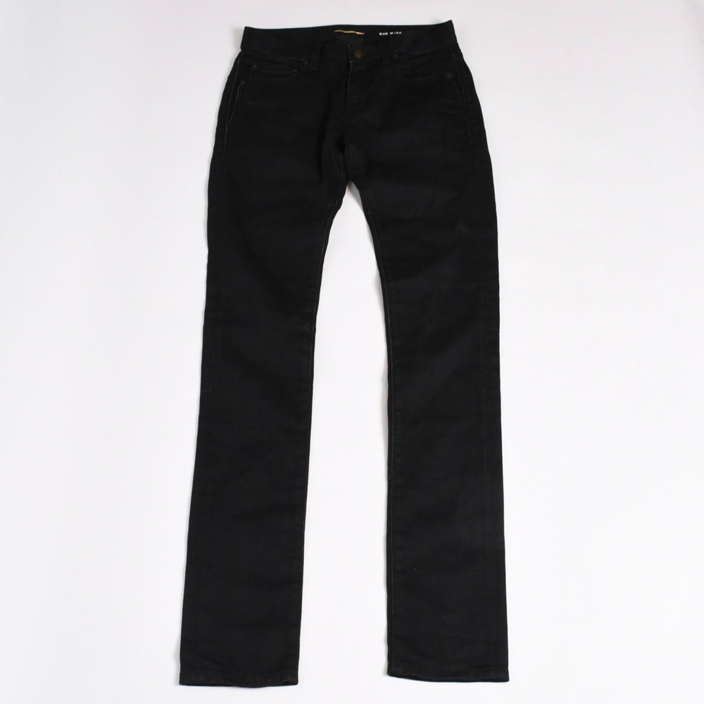 SAINT LAURENT PARIS サンローランパリ ブラックカラー デニムパンツ 614447 00917 美品 中古 4b014030