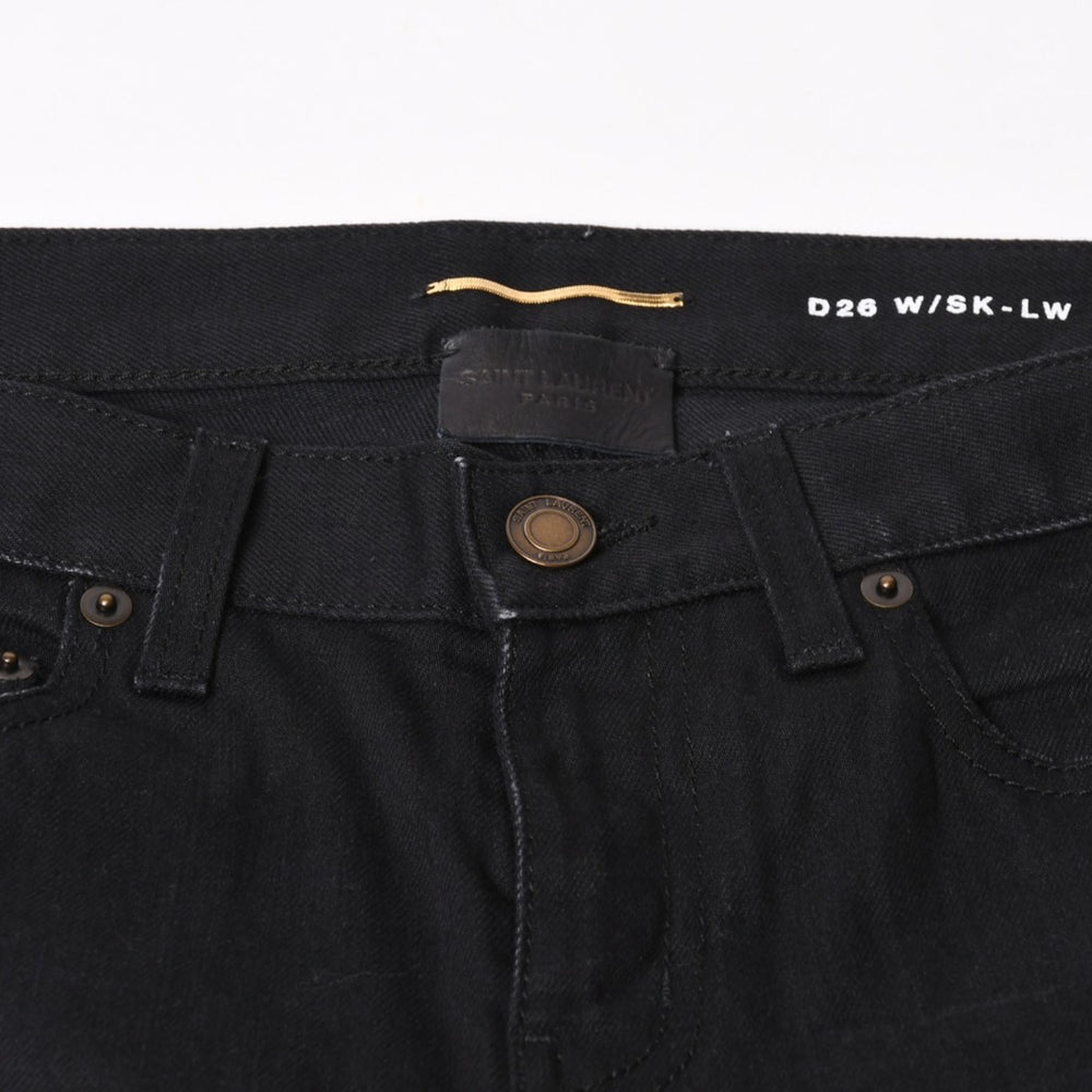 SAINT LAURENT PARIS Saint Laurent Paris Black Color Denim Pants 614447 00917 Good Condition Used 4b014030