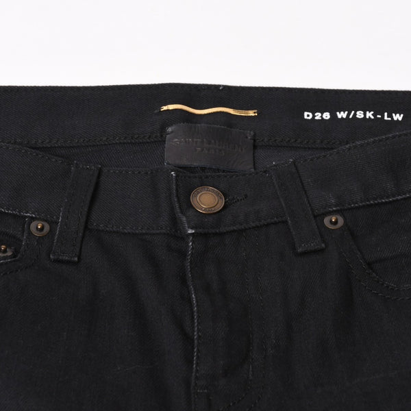 SAINT LAURENT PARIS Saint Laurent Paris Black Color Denim Pants 614447 00917 Good Condition Used 4b014030