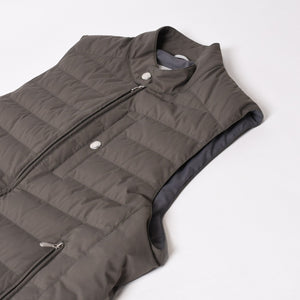 Brunello Cucinelli ブルネロ クチネリ キルティング Down Vest ダウンベスト グレー MM4591607 美品 中古 4b014184