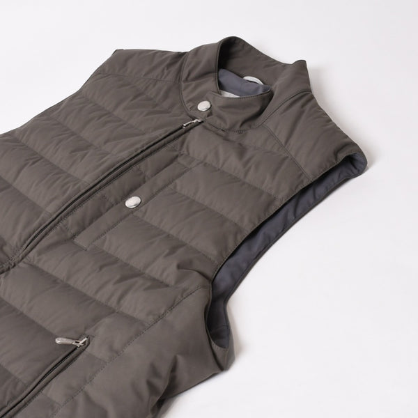 Brunello Cucinelli ブルネロ クチネリ キルティング Down Vest ダウンベスト グレー MM4591607 美品 中古 4b014184