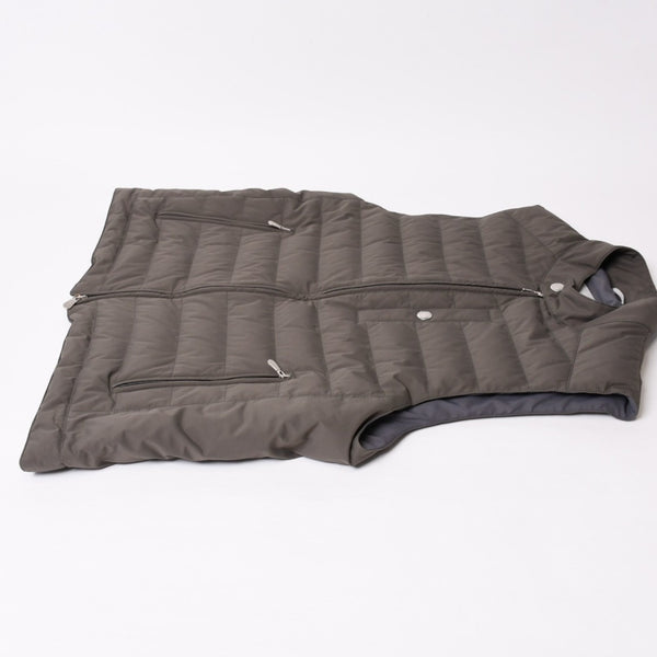 Brunello Cucinelli ブルネロ クチネリ キルティング Down Vest ダウンベスト グレー MM4591607 美品 中古 4b014184