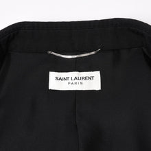 画像をギャラリービューアに読み込む, SAINT LAURENT PARIS サンローランパリ 23SS ウールテーラードジャケット 731986 サイズ52 マルチポケット ブラック 美品 中古 4b014072
