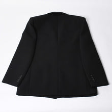 画像をギャラリービューアに読み込む, SAINT LAURENT PARIS サンローランパリ 23SS ウールテーラードジャケット 731986 サイズ52 マルチポケット ブラック 美品 中古 4b014072