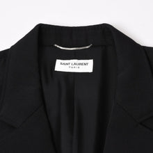 画像をギャラリービューアに読み込む, SAINT LAURENT PARIS サンローランパリ 23SS ウールテーラードジャケット 731986 サイズ52 マルチポケット ブラック 美品 中古 4b014072