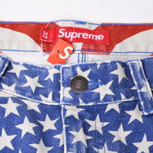 画像をギャラリービューアに読み込む, 新品未使用品 Supreme シュプリーム 26SS フラッグ ダブルニー ペインターパンツ マルチカラー コットン サイズ32 中古 4b014177