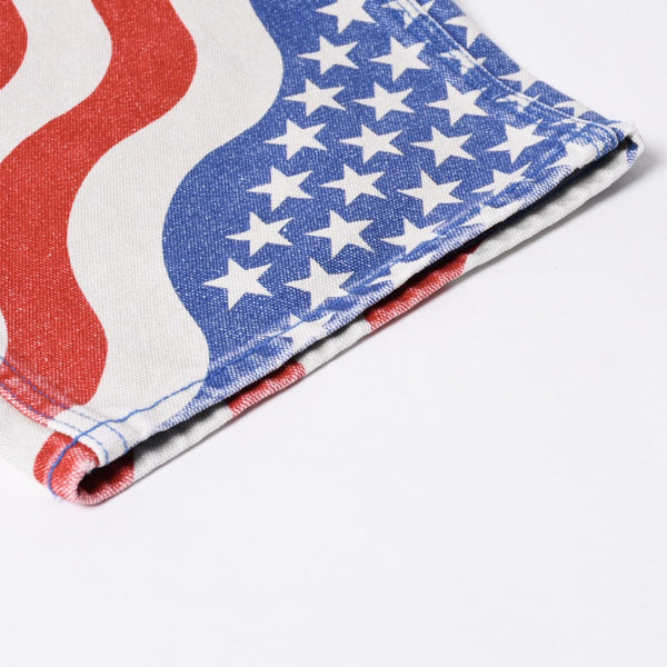 新品未使用品 Supreme シュプリーム 26SS フラッグ ダブルニー ペインターパンツ マルチカラー コットン サイズ32 中古 4b014177