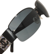 Load image into Gallery viewer, 極美品 CHANEL シャネル ハーフリム サングラス アイウェア 4117-B c.101/87 サイズ62□16 125 ココマーク ラインストーン 中古 4b014200