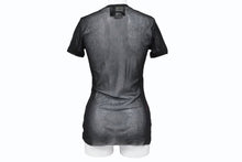 Load image into Gallery viewer, JeanPaul GAULTIER ジャンポールゴルチエ マリリンマンソン柄 パワーネット ポリアミド ブラック レッド イエロー サイズM 美品 中古 4b004030