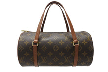Load image into Gallery viewer, 極美品 LOUIS VUITTON ルイヴィトン パピヨン26 ハンドバッグ M51386 モノグラム PVC レザー ブラウン ゴールド金具 中古 4b003246