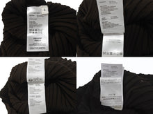 Load image into Gallery viewer, 極美品 PHOEBE PHILO フィービー ファイロ リブニットトップス プリーツ BK79 YV4532 705DK ブラウン サイズS 中古 4b005743