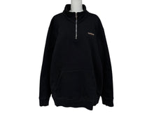 画像をギャラリービューアに読み込む, CHROME HEARTS クロムハーツ ハーフジップ スウェットシャツ サイズL セメタリークロス刺繍 ブラック ホワイト 美品 中古 4b009893