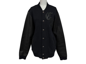 極美品 CHROME HEARTS クロムハーツ CHロゴ スタジャン クロスボール サイズL ネイビー 中古 4b010041