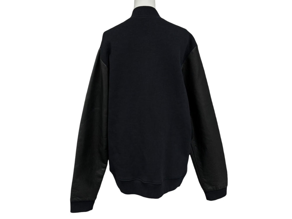 Very Good Condition CHROME HEARTS CH Logo Stadium Jumper Cross Ball Size L Navy Used 4b010041