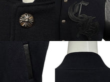 画像をギャラリービューアに読み込む, 極美品 CHROME HEARTS クロムハーツ CHロゴ スタジャン クロスボール サイズL ネイビー 中古 4b010041
