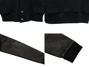 極美品 CHROME HEARTS クロムハーツ CHロゴ スタジャン クロスボール サイズL ネイビー 中古 4b010041