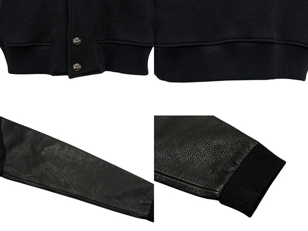 極美品 CHROME HEARTS クロムハーツ CHロゴ スタジャン クロスボール サイズL ネイビー 中古 4b010041