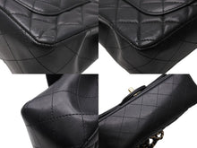 Load image into Gallery viewer, CHANEL シャネル ミニマトラッセ20 SフラップSチェーンショルダーバッグ ランダム番台 ラムスキン ブラック ゴールド金具 美品 中古 4b010496