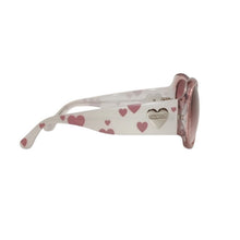 画像をギャラリービューアに読み込む, Moschino モスキーノ ハートモチーフ Sunglasses サングラス MO52603 60□16 ピンク グレー 美品 中古 4b014163