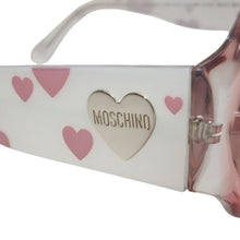 画像をギャラリービューアに読み込む, Moschino モスキーノ ハートモチーフ Sunglasses サングラス MO52603 60□16 ピンク グレー 美品 中古 4b014163