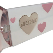 画像をギャラリービューアに読み込む, Moschino モスキーノ ハートモチーフ Sunglasses サングラス MO52603 60□16 ピンク グレー 美品 中古 4b014163