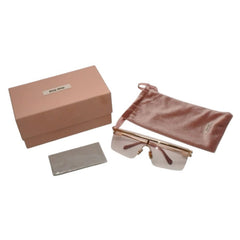 Very good condition MIUMIU Sunglasses 0MU 50ZS 75□0 125 Pink Gold Plastic Alloy Used 4a000010