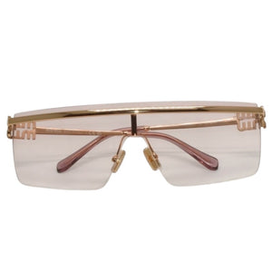 Very good condition MIUMIU Sunglasses 0MU 50ZS 75□0 125 Pink Gold Plastic Alloy Used 4a000010