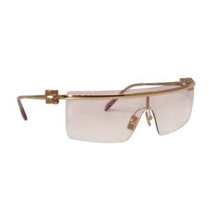 Very good condition MIUMIU Sunglasses 0MU 50ZS 75□0 125 Pink Gold Plastic Alloy Used 4a000010