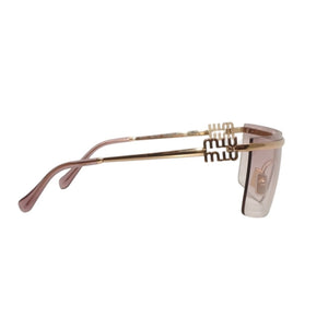 Very good condition MIUMIU Sunglasses 0MU 50ZS 75□0 125 Pink Gold Plastic Alloy Used 4a000010