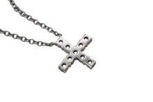 Load image into Gallery viewer, 極美品 HARRY WINSTON ハリーウィンストン シンボルズ ミニクロス ネックレス Pt950 プラチナ ダイヤモンド 中古 4b010244