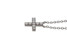 Load image into Gallery viewer, 極美品 HARRY WINSTON ハリーウィンストン シンボルズ ミニクロス ネックレス Pt950 プラチナ ダイヤモンド 中古 4b010244