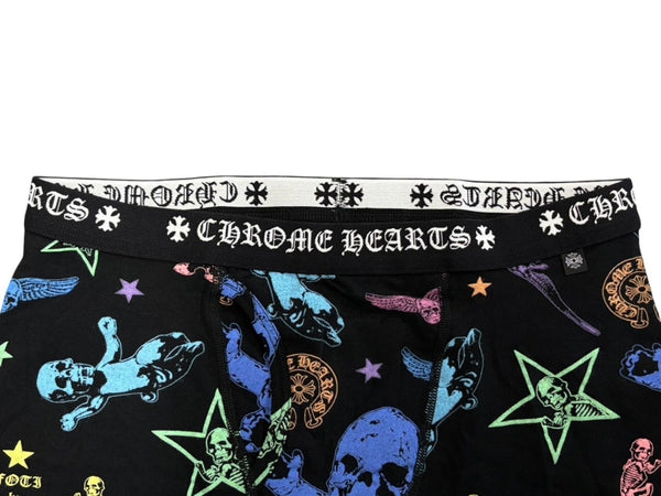 新品未使用 CHROME HEARTS クロムハーツ パンツ フォッティ FOTI ショートボクサーパンツ マルチカラー サイズL 中古 4b010423