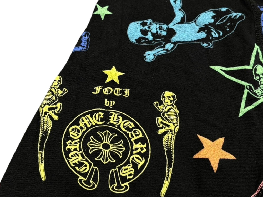 New and unused CHROME HEARTS Pants Foti Short Boxer Shorts Multicolor Size L Used 4b010423