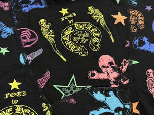 新品未使用 CHROME HEARTS クロムハーツ パンツ フォッティ FOTI ショートボクサーパンツ マルチカラー サイズL 中古 4b010423