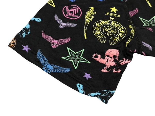 新品未使用 CHROME HEARTS クロムハーツ パンツ フォッティ FOTI ショートボクサーパンツ マルチカラー サイズL 中古 4b010423