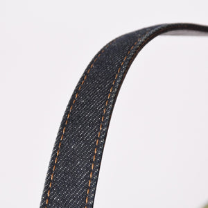 Very Good Condition FENDI Flower Denim Mamma Bucket Embroidery Embroidery Navy Silver Hardware 2384-26335-008 Used 4b012491