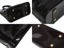 Load image into Gallery viewer, LOUIS VUITTON ルイ ヴィトン アルマPM ハンドバッグ M91611 モノグラム PVC ブラウン パープル ゴールド金具 美品 中古 4b010525