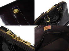 Load image into Gallery viewer, LOUIS VUITTON ルイ ヴィトン アルマPM ハンドバッグ M91611 モノグラム PVC ブラウン パープル ゴールド金具 美品 中古 4b010525