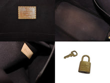 Load image into Gallery viewer, LOUIS VUITTON ルイ ヴィトン アルマPM ハンドバッグ M91611 モノグラム PVC ブラウン パープル ゴールド金具 美品 中古 4b010525