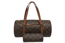 Load image into Gallery viewer, LOUIS VUITTON ルイヴィトン パピヨン30 ハンドバッグ M51385 筒型 モノグラムキャンバス ブラウン 美品 中古 4b010572