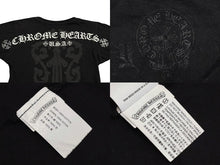 画像をギャラリービューアに読み込む, CHROME HEARTS クロムハーツ プリント 半袖Tシャツ ダガー ロゴ 95024 コットン ブラック ホワイト サイズXS 美品 中古 4b010600