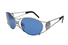 画像をギャラリービューアに読み込む, 極美品 Jean Paul GAULTIER ジャンポール ゴルチエ スチームパンク サングラス 58-6101 シルバー ブルー ヴィンテージ 4b010603