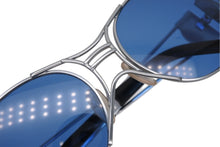 画像をギャラリービューアに読み込む, 極美品 Jean Paul GAULTIER ジャンポール ゴルチエ スチームパンク サングラス 58-6101 シルバー ブルー ヴィンテージ 4b010603