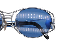 画像をギャラリービューアに読み込む, 極美品 Jean Paul GAULTIER ジャンポール ゴルチエ スチームパンク サングラス 58-6101 シルバー ブルー ヴィンテージ 4b010603