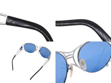 画像をギャラリービューアに読み込む, 極美品 Jean Paul GAULTIER ジャンポール ゴルチエ スチームパンク サングラス 58-6101 シルバー ブルー ヴィンテージ 4b010603