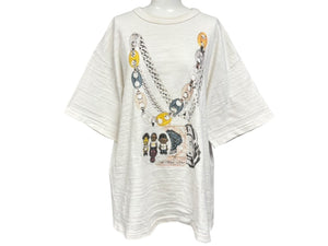 HUMAN MADE x BBC x COMPLEXCON限定 PHARRELL CHAINS TEE サイズ2XL ファレルウィリアムス 美品 中古 4b010608