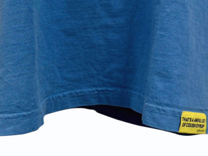 THAT'S A AWFUL LOT OF COUGH SYRUP Desto Dubb デスト ダブ tシャツ 半袖 サイズL ブルー レッド 美品 中古 010613